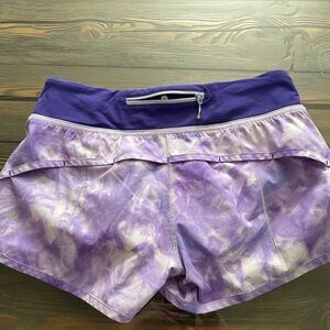 lululemon athletica Purple Tie-Dye Athletic Shorts